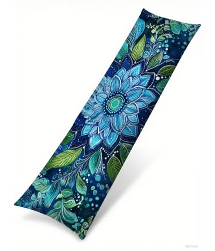 Seitenschläferkissen Bezug 40 x 140 cm Boho Kissenbezug Blume Muster Side Sleeper Pillow Case, Doppelseitig Drucken Weiche Samt Body Pillow Langes Kissen Seitenschläfer Schwangerschafts Kissen B1-93 Seitenschläferkissen Bezug 40 x 140 cm Boho Kissenbezug Blume Muster Side Sleeper Pillow Case, Doppelseitig Drucken Weiche Samt Body Pillow Langes Kissen Seitenschläfer Schwangerschafts Kissen B1-93 von Binaoung