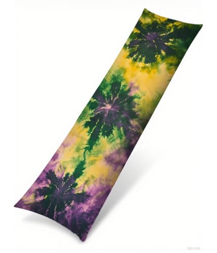 Seitenschläferkissen Bezug 40 x 145 cm Lila Kissenbezug Batik Muster Side Sleeper Pillow Case, Doppelseitig Drucken Weiche Samt Body Pillow Langes Kissen Seitenschläfer Schwangerschafts Kissen B1-163 von Binaoung