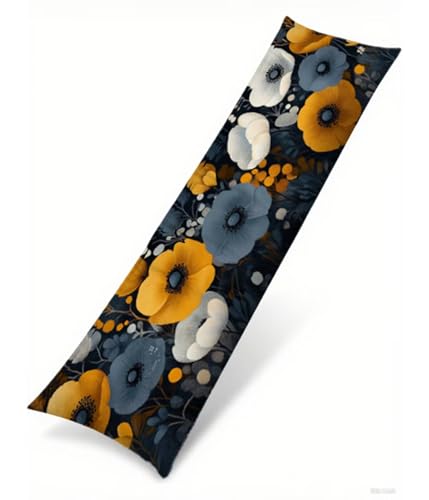 Seitenschläferkissen Bezug 40 x 145 cm Marineblau Kissenbezug Blume Muster Side Sleeper Pillow Case, Doppelseitig Drucken Samt Body Pillow Langes Kissen Seitenschläfer Schwangerschafts kissen B1-503 Seitenschläferkissen Bezug 40 x 145 cm Marineblau Kissenbezug Blume Muster Side Sleeper Pillow Case, Doppelseitig Drucken Samt Body Pillow Langes Kissen Seitenschläfer Schwangerschafts kissen B1-503 von Binaoung
