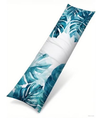 Seitenschläferkissen Bezug 50 x 135 cm Türkis Kissenbezug Monstera Muster Side Sleeper Pillow Case, Doppelseitig Drucken Samt Body Pillow Langes Kissen Seitenschläfer Schwangerschafts kissen B1-431 Seitenschläferkissen Bezug 50 x 135 cm Türkis Kissenbezug Monstera Muster Side Sleeper Pillow Case, Doppelseitig Drucken Samt Body Pillow Langes Kissen Seitenschläfer Schwangerschafts kissen B1-431 von Binaoung