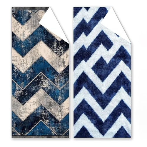 Strandtuch Mikrofaser Handtuch 80x180 cm, 2er Set Blaue Streifen Strandtuch, Schnell Trocknendes Microfaser Handtücher, Leichtes, Sandfreies Stranddecke für Reise Urlaub Schwimmen , mit Tasche G1-7 Strandtuch Mikrofaser Handtuch 80x180 cm, 2er Set Blaue Streifen Strandtuch, Schnell Trocknendes Microfaser Handtücher, Leichtes, Sandfreies Stranddecke für Reise Urlaub Schwimmen , mit Tasche G1-7 von Binaoung