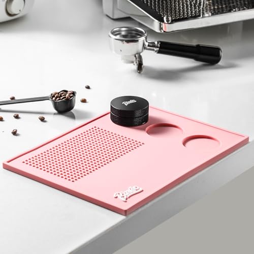 Bincoo Espresso-Tamping-Matte, rosa Silikon-Kaffee-Tamper-Matte, Silikon-Tamping-Pad für Barista-Werkzeug, Zuhause, Küche, Bar, Café von Bincoo