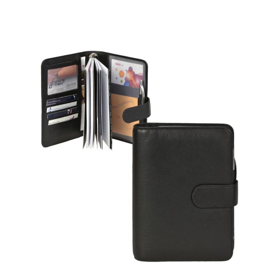 Bind A6 Terminplaner aus Leder schwarz mit Kalender Bind A6 Terminplaner aus Leder schwarz mit Kalender von Bind