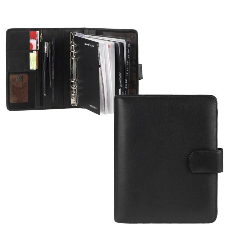 Bind Terminplaner A5 Leder schwarz Kalender von Bind