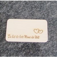 Frühstücksbrett Gravur Du Bist Die Beste Mama Der Welt von BinderWoodDesign
