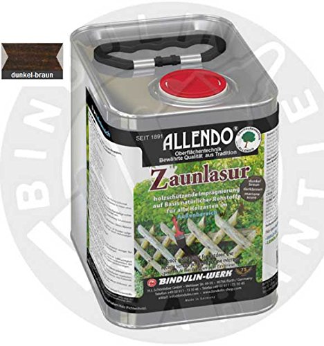 Allendo Zaunlasur 2,5 Liter Flasche Farbe: dunkel-braun von Bindulin