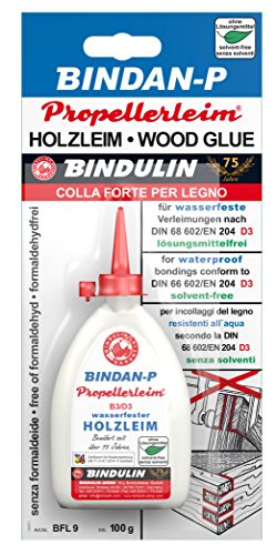 Bindan-P Propellerleim 100 g Flasche SB inklusive 1 Leimspachtel von Bindulin