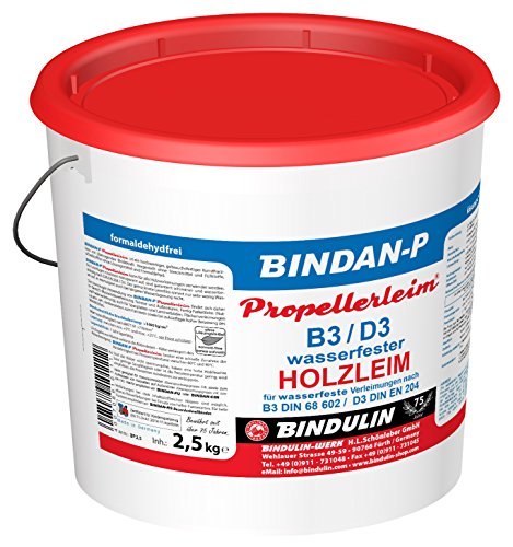 Bindan-P Propellerleim inklusive 1 Leimspachtel (2,5 Kilogramm) von E-Com24 von Bindulin
