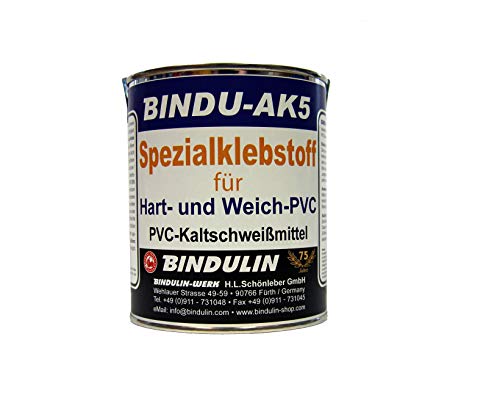 Bindu-AK5 PVC-Kleber PCV Klebstoff Hart PVC & Weich-PVC 670ml von Bindulin