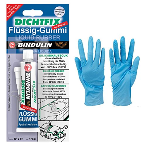 Bindulin Dichtfix Flüssig-Gummi Farbe: transparent (Flüssig Gummi 47,5 ml) von Bindulin