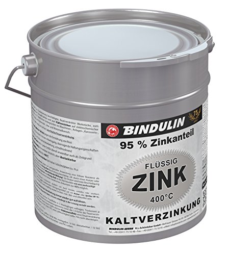 Flüssig-Zink 2,5 Liter Eimer Farbe: silber von Bindulin