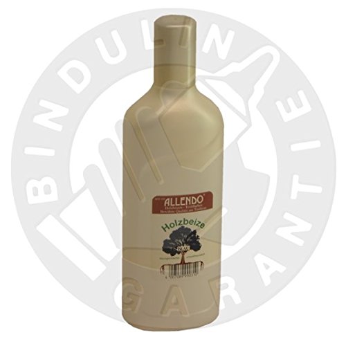 Holzbeize Buntfarbe inkl. 1x Pinsel für beizen zum Auftragen und Nitrilhandschuhe (1000 ml blau) von Bindulin