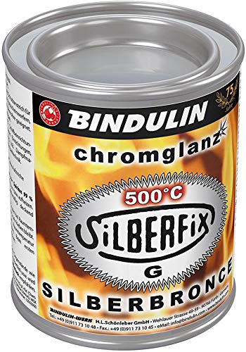 Bindulin SG125 Aluminium Dauerfarbe"Silberfix-G Silberbronze" 125ml von Bindulin