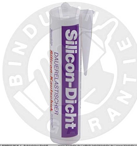 Silikon-Dicht 45 oder 310 ml Tube oder Kartusche (transparent 310ml) von Bindulin