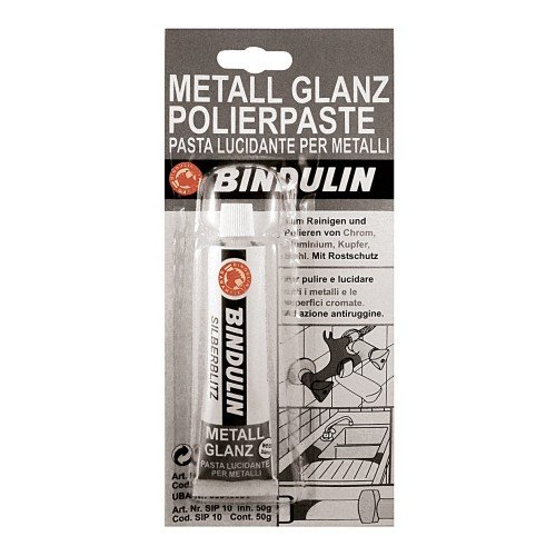 Tube Metallglanz Polierpaste Weiss von Bindulin