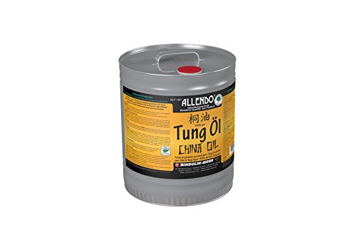 Tungöl - Holzöl - biologisches Naturprodukt lebensmittelecht inkl. 1x Pinsel für beizen zum Auftragen (10 Liter) von Bindulin