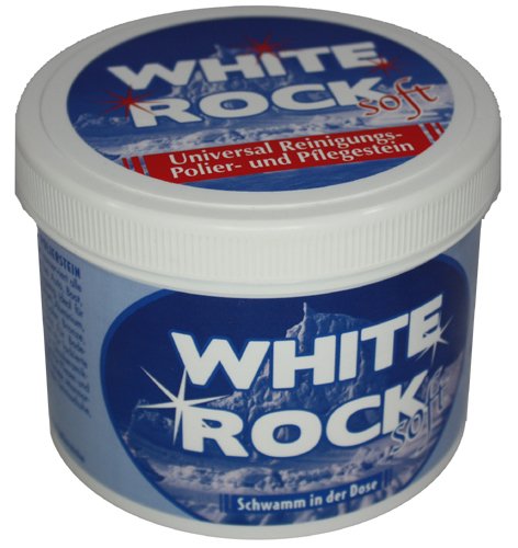 Weisser Stein 400g made in Germany inkl. Microfasertuch von E-Com24 (400 g white stone) von Bindulin