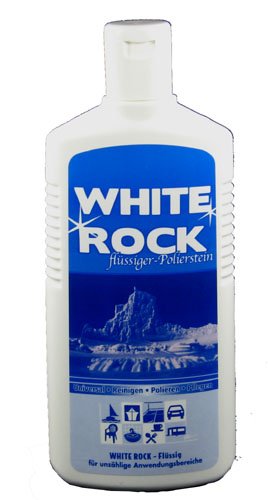 Weisser Stein White Rock - Flüssiger Polierstein 700g reinigt, poliert, pflegt und konserviert in nur einem Arbeitsgang made in Germany inkl. Microfasertuch von E-Com24 von Bindulin