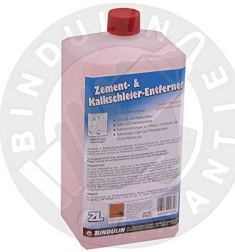 Zement & Kalkschleierentferner inkl. Microfasertuch zum Auftragen (2 Liter) von Bindulin