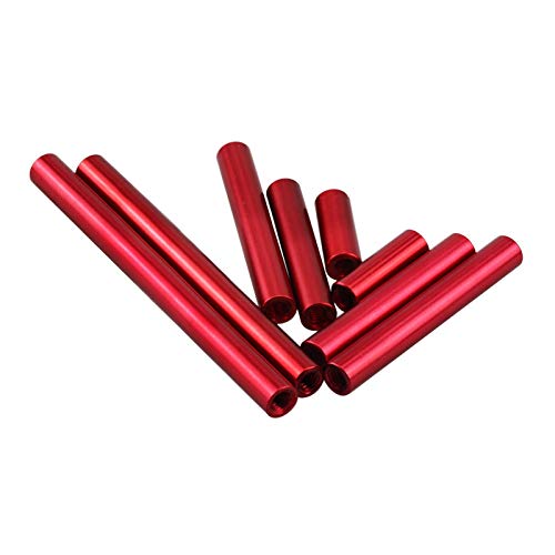 10Pcs M3 * 5 * L Anodized Red Aluminiumsäule Round Standoff Abstandsbolzen für FPV Modell Teile M3, 25mm von Bingea