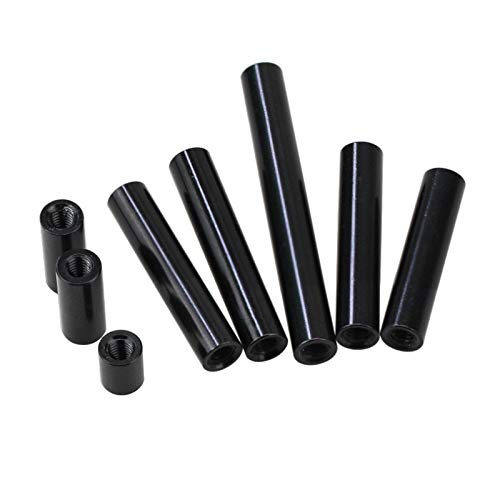 10Pcs M3x5x6/8/10/12/15/20/25/30/35-100mm Schwarz Aluminiumsäule Standoff Spacer Distanzschrauben für FPV/RC-Modellbau M3, 12mm von Bingea