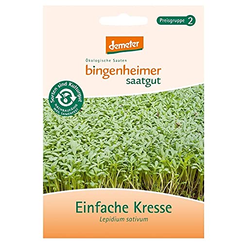 Bingenheimer Saatgut AG Einfache Kresse (2 x 1 Stk) von Bingenheimer Saatgut AG