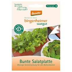 Bingenheimer Saatgut Bunte Salatplatte für den Balkonkasten (1 Stück 1 Stück) - Bio von Bingenheimer Saatgut