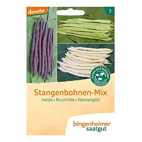 Bingenheimer Saatgut Stangenbohnen-Mix - Helda, Brunhilde, Neckargold von Bingenheimer Saatgut