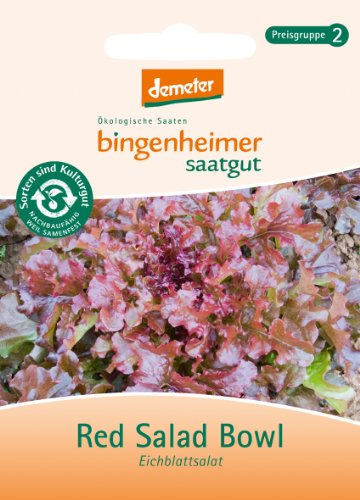 Bingenheimer Saatgut - Pflücksalat Eichblattsalat Red Salad Bowl - Gemüse Saatgut / Samen von Bingenheimer Saatgut