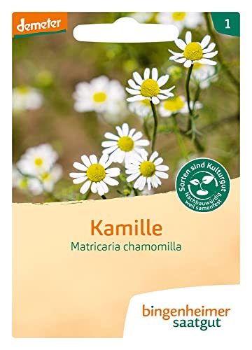 Bingenheimer Saatgut Kamille Matricaria chamomilla demeter bio für ca. 2000 Pflanzen von Bingenheimer