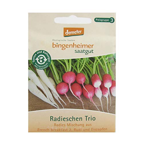 Bingenheimer Saatgut Radieschen Trio demeter bio für ca. 3 m² von Bingenheimer