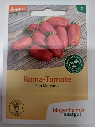 Bingenheimer Saatgut Roma Tomate San Marzano demeter bio für ca. 25 Pflanzen von Bingenheimer