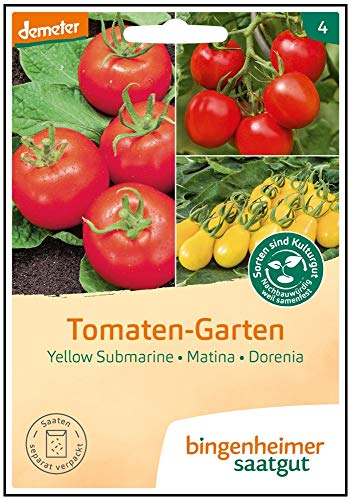 Bingenheimer Saatgut Tomaten-Garten demeter bio je Sorte 5-7 Pflanzen von Bingenheimer