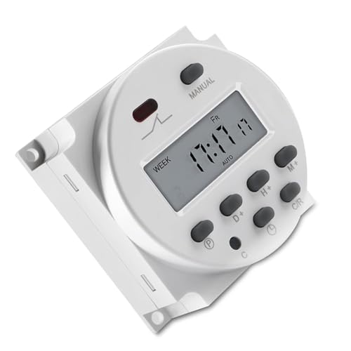 12V Zeitschaltuhr Binghe CN101A Zeitschaltuhr, LCD Digitaler Timer, programmierbar Zeitschaltuhr, Flüssigkristallanzeige Digitaler LCD Power Wochentimer Relaisschalter Steuerung Abdeckung Weiß 12V Zeitschaltuhr Binghe CN101A Zeitschaltuhr, LCD Digitaler Timer, programmierbar Zeitschaltuhr, Flüssigkristallanzeige Digitaler LCD Power Wochentimer Relaisschalter Steuerung Abdeckung Weiß von Binghe