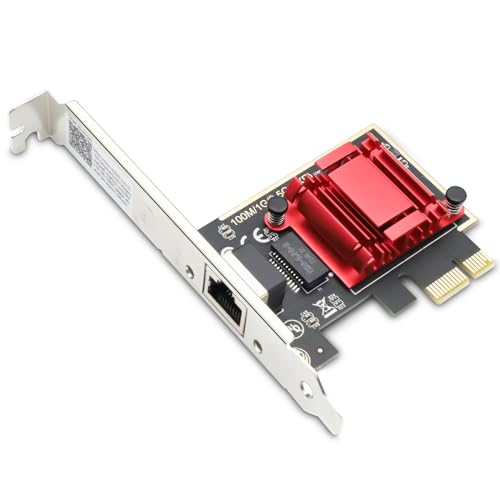 2,5GBase-T PCIe Netzwerkkarte Binghe PCI Netzwerkkarte 2.5gb RTL8125B Chip Gigabit Ethern für Hochgeschwindigkeits-Spiele und Streaming Kompatibel mit Windows/-Li-nux von Binghe