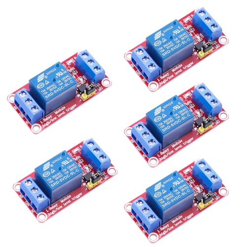 5V Relais Modul Binghe 5 Stück 5V 1 Kanal Relaismodul mit Optokoppler Unterstützung Hoch- und Niedrigstufe Trigger 5V 1 Kanal Relais Erweiterungskarte Kompatibel mit Arduino 5V Relais Modul Binghe 5 Stück 5V 1 Kanal Relaismodul mit Optokoppler Unterstützung Hoch- und Niedrigstufe Trigger 5V 1 Kanal Relais Erweiterungskarte Kompatibel mit Arduino von Binghe