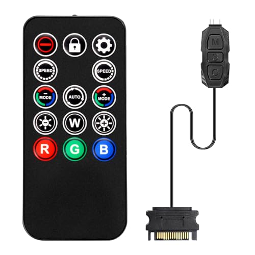 ARGB Controller mit Fernbedienung Binghe 5V 3-Pin ARGB Controller RGB Dimm Controller SATA-betriebener Dimmer 14 Key Fernbedienung Switch Farben RGB Fan Hub für Beleuchtungssteuerung und Lichtleisten ARGB Controller mit Fernbedienung Binghe 5V 3-Pin ARGB Controller RGB Dimm Controller SATA-betriebener Dimmer 14 Key Fernbedienung Switch Farben RGB Fan Hub für Beleuchtungssteuerung und Lichtleisten von Binghe
