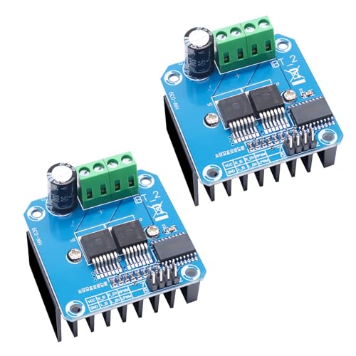 BTS7960 43A High Power Double DC Stepper Motor Driver Module Binghe 2 Stück BTS7960 Hochleistungs Motortreiber Modul Versorgungsspannung 5,5V bis 27V für Smart Car Motor Drive BTS7960 43A High Power Double DC Stepper Motor Driver Module Binghe 2 Stück BTS7960 Hochleistungs Motortreiber Modul Versorgungsspannung 5,5V bis 27V für Smart Car Motor Drive von Binghe