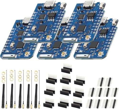 Binghe 5 Stück ESP Mini PRO Entwicklungsboard, ESP NodeMcu Lua WiFi Entwicklungsboard mit CP2104 Chip Basierend auf ESP Kompatibel mit Arduino (Entwicklungsplatine + Antenne 32 MBIT = 4 MB) von Binghe