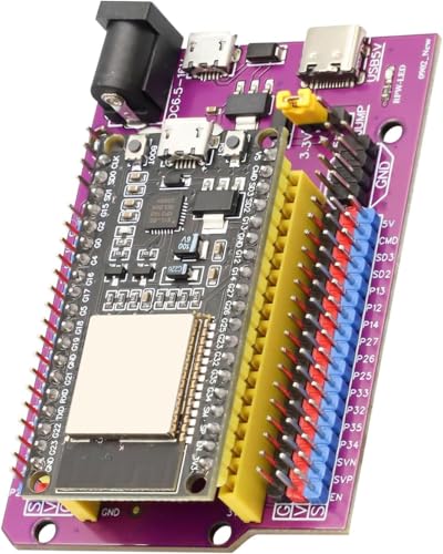 Binghe ESP Entwicklungsboard mit Chip CP2102 ESP-32-32D Microcontroller 38Pin Lötfrei Micro USB + für ESP Lila Breakout Board 38Pin ESP Einbrenn-Clip Kompatibel mit Arduino Binghe ESP Entwicklungsboard mit Chip CP2102 ESP-32-32D Microcontroller 38Pin Lötfrei Micro USB + für ESP Lila Breakout Board 38Pin ESP Einbrenn-Clip Kompatibel mit Arduino von Binghe