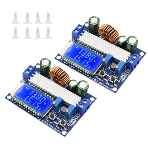DC-DC Spannungsregler Binghe 2 Stücke Step Down Converter Buck Boost Converter Buck Converter mit LCD-Digitalanzeige 5,5-30V zu DC 0,5-30V Spannungsregler kompatibel mit Arduino DC-DC Spannungsregler Binghe 2 Stücke Step Down Converter Buck Boost Converter Buck Converter mit LCD-Digitalanzeige 5,5-30V zu DC 0,5-30V Spannungsregler kompatibel mit Arduino von Binghe