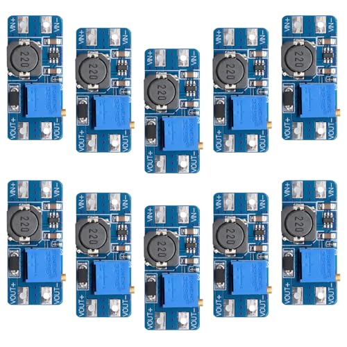 Binghe DC-DC Step Up Converter - 10 Stück 2A Boost Modul, Eingang 3V/5V zur Verstärkung von 5V/9V/12V/24V Einstellbar, Kompatibel Mit Arduino Binghe DC-DC Step Up Converter - 10 Stück 2A Boost Modul, Eingang 3V/5V zur Verstärkung von 5V/9V/12V/24V Einstellbar, Kompatibel Mit Arduino von Binghe