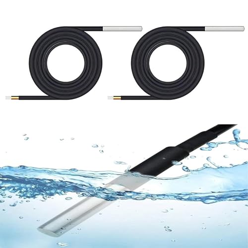 5M Temperatursensor Binghe 2 Stück 5M Wasserdicht Temperatursensor mit Waterproof Probe Digitaler Edelstahl Temperatursensor kompatibel mit Arduino und Raspberry Pi 5M Temperatursensor Binghe 2 Stück 5M Wasserdicht Temperatursensor mit Waterproof Probe Digitaler Edelstahl Temperatursensor kompatibel mit Arduino und Raspberry Pi von Binghe
