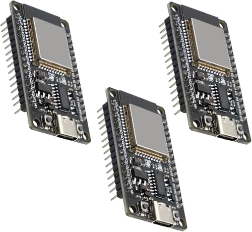 Binghe 3 Stück ESP mit CH340 Entwicklungsplatine, ESP 30 Pins ESP ESP-32-32D Modul 2.4 GHz WiFi + Bluetooth 2-in-1 geringer Stromverbrauch Typ-C Stecker Kompatibel mit Arduino Binghe 3 Stück ESP mit CH340 Entwicklungsplatine, ESP 30 Pins ESP ESP-32-32D Modul 2.4 GHz WiFi + Bluetooth 2-in-1 geringer Stromverbrauch Typ-C Stecker Kompatibel mit Arduino von Binghe