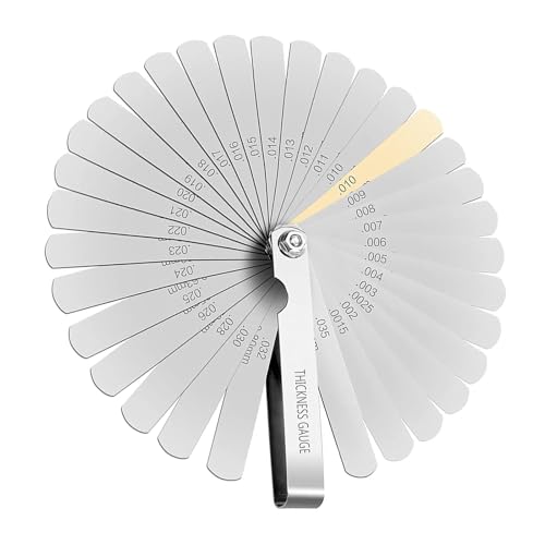 Fühlerlehre Binghe 32 Klingen Fühlerlehre, Fühlerlehre Ventilspiel, Ventillehre, Abstandslehre, Hochpräziser fühlerlehre Edelstahl mit, Dual Marked Metric und Imperial Gap Messwerkzeug Fühlerlehre Binghe 32 Klingen Fühlerlehre, Fühlerlehre Ventilspiel, Ventillehre, Abstandslehre, Hochpräziser fühlerlehre Edelstahl mit, Dual Marked Metric und Imperial Gap Messwerkzeug von Binghe