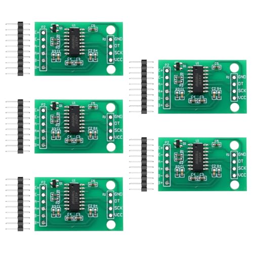 HX711 Weighing Sensor Module Binghe 5 Stück HX711 Drucksensor Module 24 Bit A/D Präzisions HX711 Wägezellen Module Hochpräzisions Wiegesensormodul Kompatibel mit Arduino HX711 Weighing Sensor Module Binghe 5 Stück HX711 Drucksensor Module 24 Bit A/D Präzisions HX711 Wägezellen Module Hochpräzisions Wiegesensormodul Kompatibel mit Arduino von Binghe