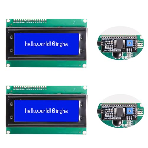 LCD Display Modul Binghe 2 Stücke 2004 LCD Display 16x2 Zeichen Display Modul I2C IIC Display 5V LCD mit Hintergrundbeleuchtung Blauem Bildschirm kompatibel mit Arduino mit Raspberry Pi LCD Display Modul Binghe 2 Stücke 2004 LCD Display 16x2 Zeichen Display Modul I2C IIC Display 5V LCD mit Hintergrundbeleuchtung Blauem Bildschirm kompatibel mit Arduino mit Raspberry Pi von Binghe