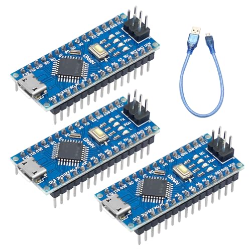 Nano-V3-mega328 Entwicklungsboard mit 328P Chip Binghe 3 Stück Nano Mainboards mit CH340G chip mit USB Kabel 5V 16M Mikrocontroller Type-C Interface Kompatibel mit Arduino Nano Nano-V3-mega328 Entwicklungsboard mit 328P Chip Binghe 3 Stück Nano Mainboards mit CH340G chip mit USB Kabel 5V 16M Mikrocontroller Type-C Interface Kompatibel mit Arduino Nano von Binghe