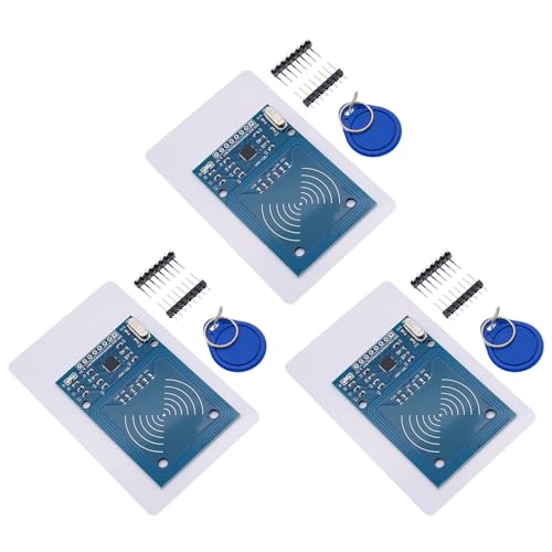 Binghe RFID Kit - 3 Stücke Modul Mit IC-Karten-Sensormodul, Reader, Chip Und Card 13,56MHz SPI 3.3V - Datenübertragungsrate Maximal 10Mbit/s - Kompatibel Mit Arduino Binghe RFID Kit - 3 Stücke Modul Mit IC-Karten-Sensormodul, Reader, Chip Und Card 13,56MHz SPI 3.3V - Datenübertragungsrate Maximal 10Mbit/s - Kompatibel Mit Arduino von Binghe