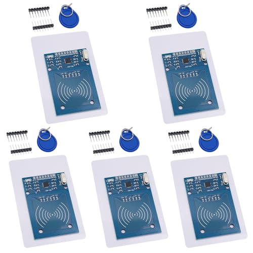 RFID Kit Binghe 5 Stücke RFID Kit Modul RFID IC-Karten-Sensormodul mit Reader, Chip und Card 13,56MHz SPI 3.3V Datenübertragungsrate Maximal 10Mbit/s kompatibel mit Arduino RFID Kit Binghe 5 Stücke RFID Kit Modul RFID IC-Karten-Sensormodul mit Reader, Chip und Card 13,56MHz SPI 3.3V Datenübertragungsrate Maximal 10Mbit/s kompatibel mit Arduino von Binghe